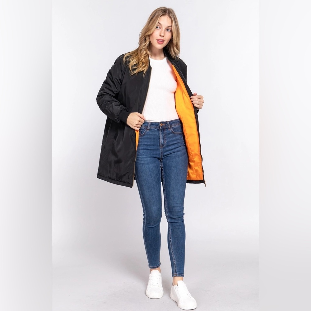 FINAL PIECE!! ($18) Long Line Bomber Jacket